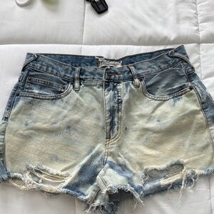 Free people Jean cut off shorts zip fly 28